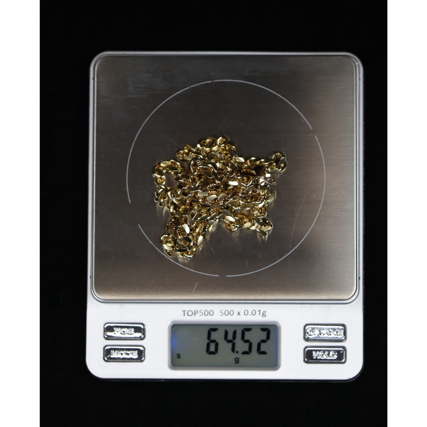 14K Yellow Gold Cuban Link Chain Necklace