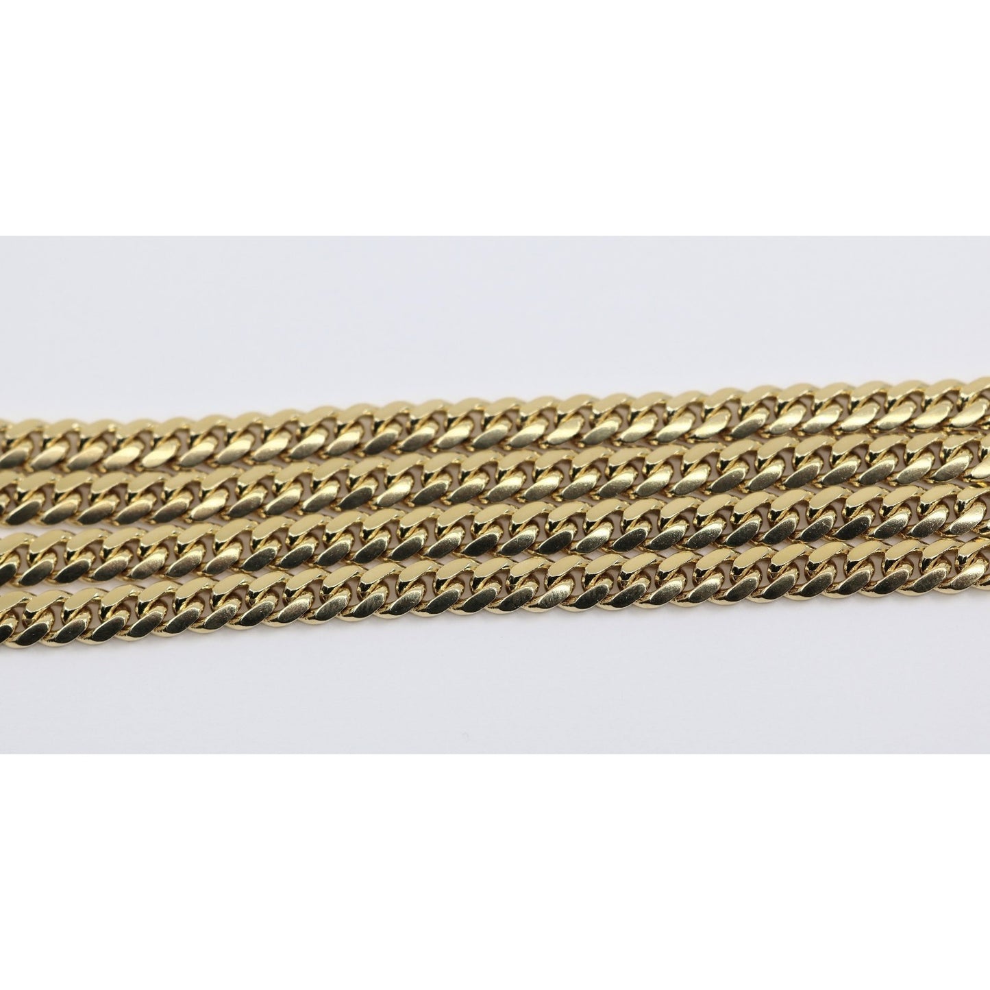 14K Yellow Gold Cuban Link Chain Necklace