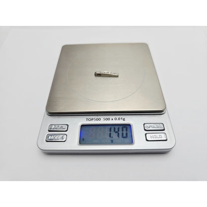 10K White Gold Baguette & Round Diamond Drop Dangle Charm Pendant