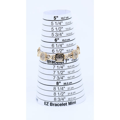14K Two Tone Gold Infinity Link Bracelet