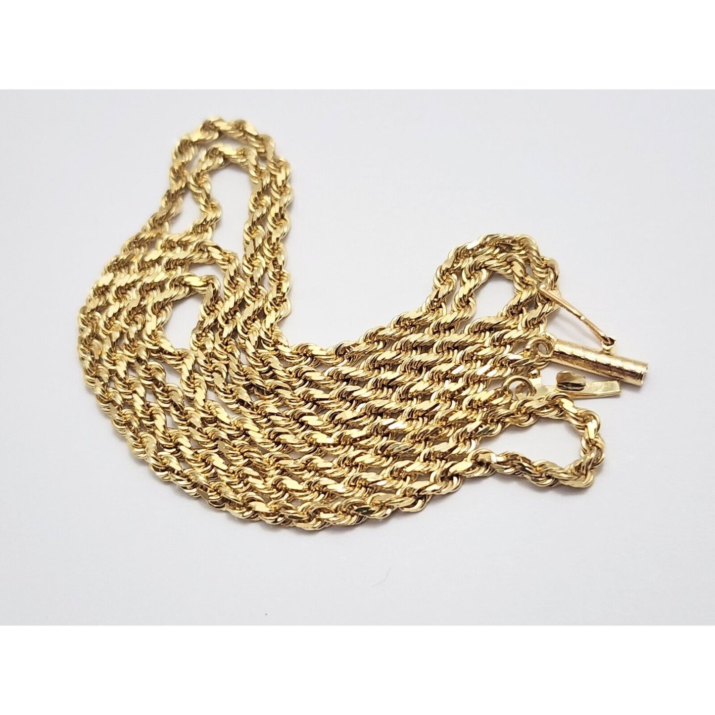 14K Yellow Gold Rope Chain Necklace