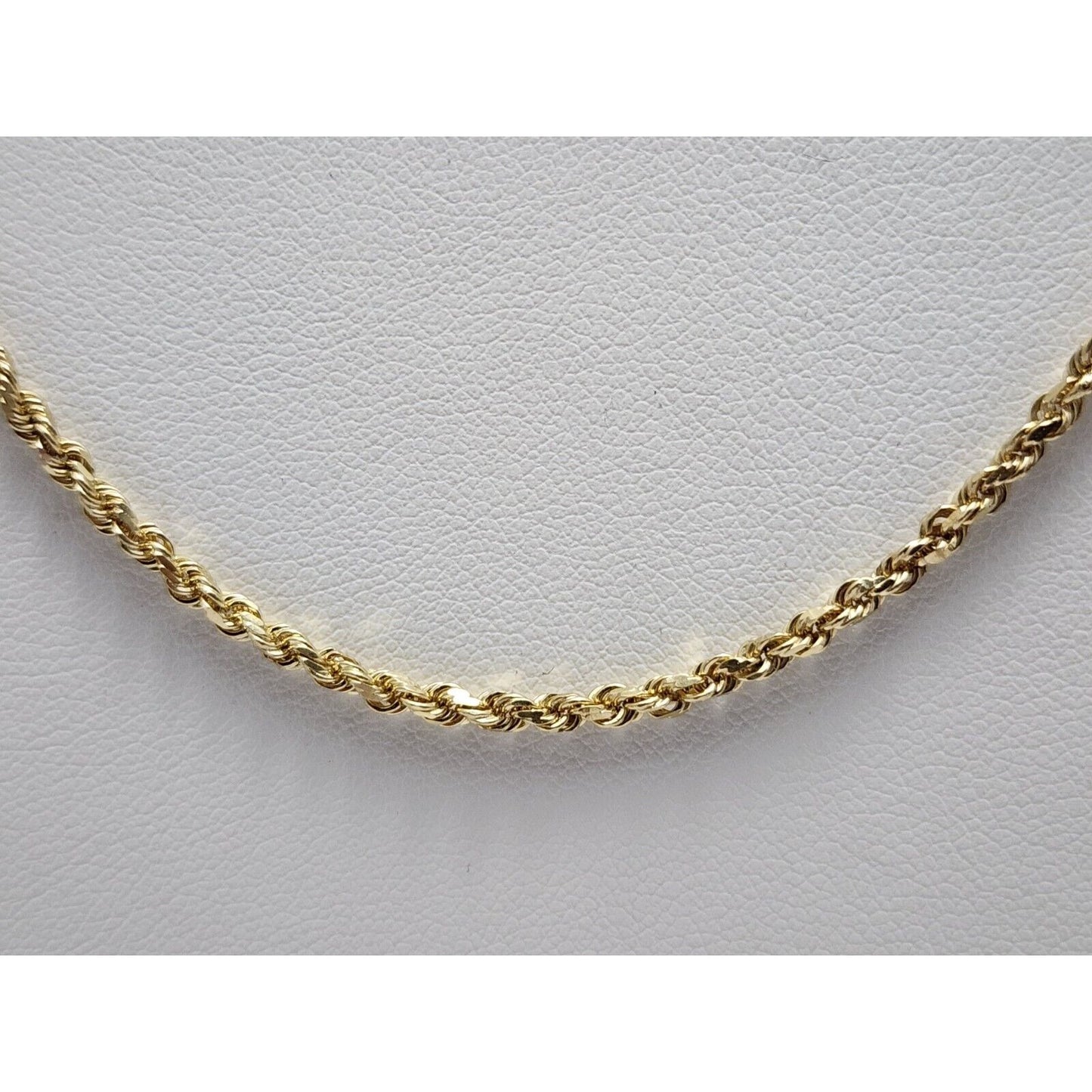 14K Yellow Gold Rope Chain Necklace