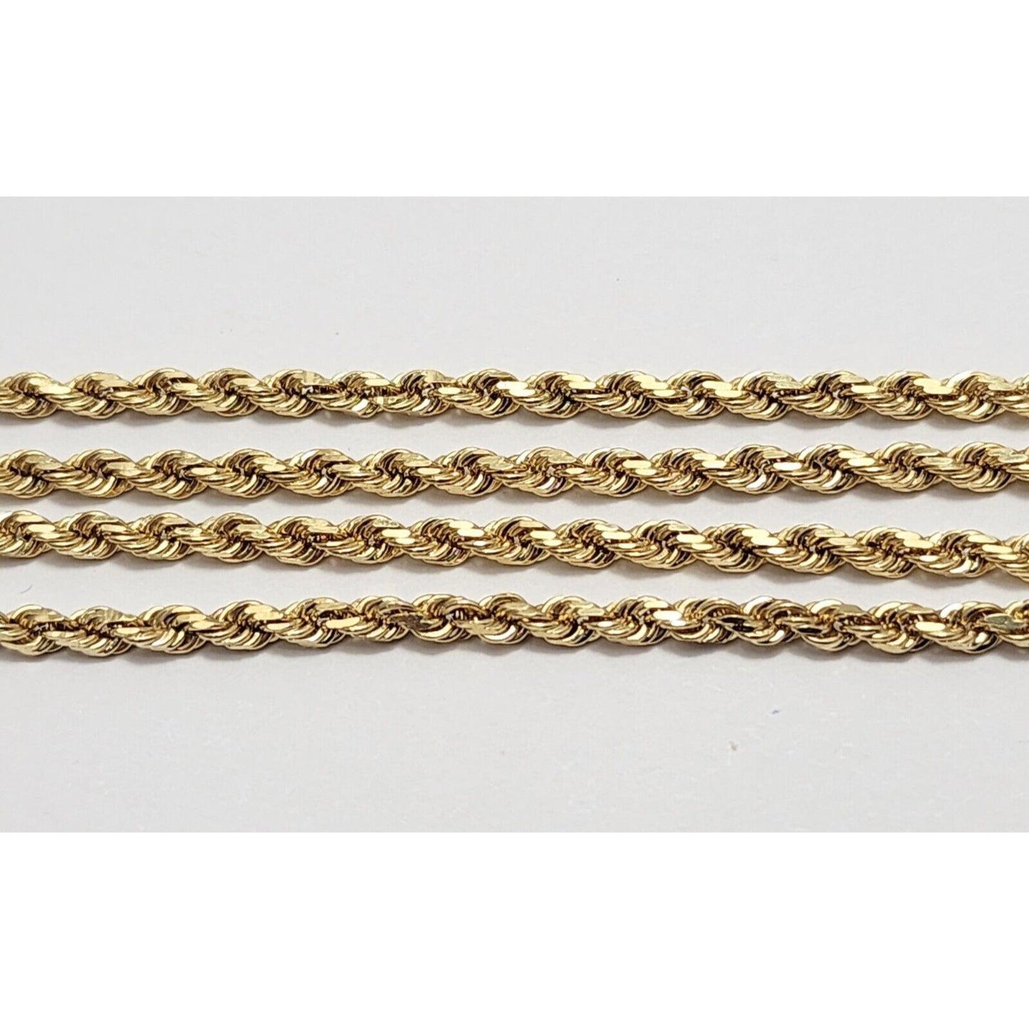 14K Yellow Gold Rope Chain Necklace