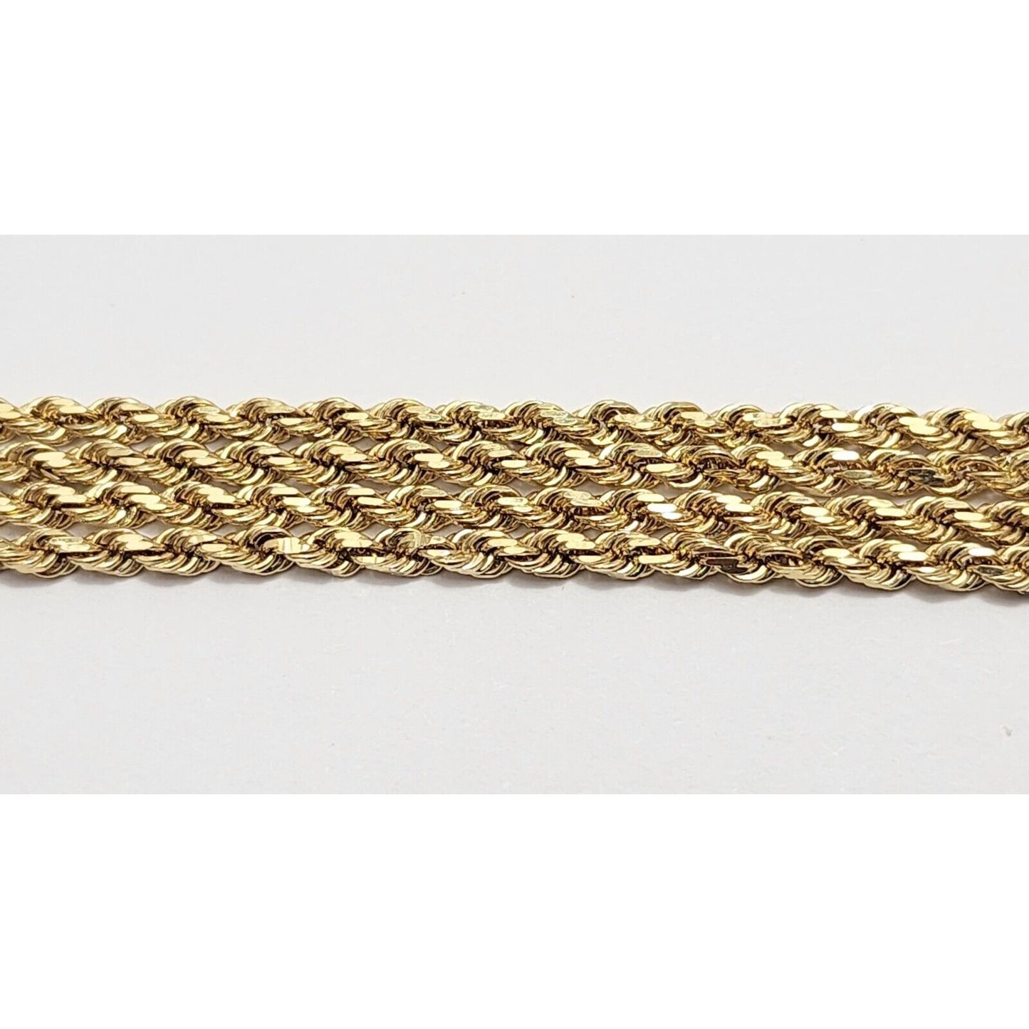 14K Yellow Gold Rope Chain Necklace