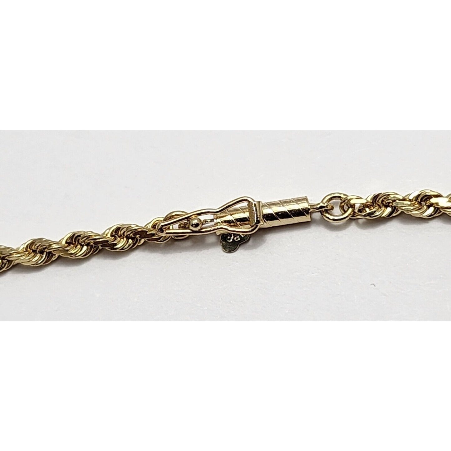 14K Yellow Gold Rope Chain Necklace