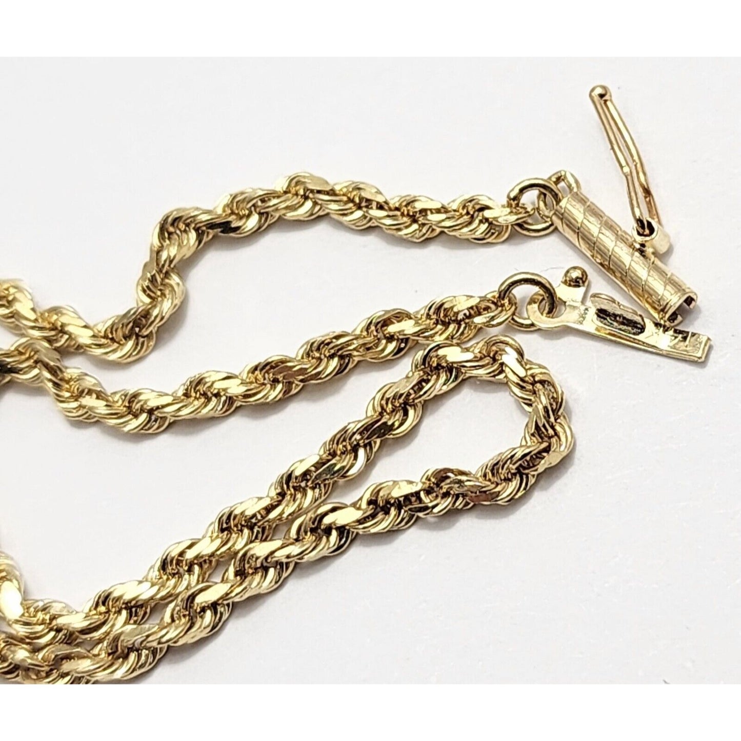 14K Yellow Gold Rope Chain Necklace