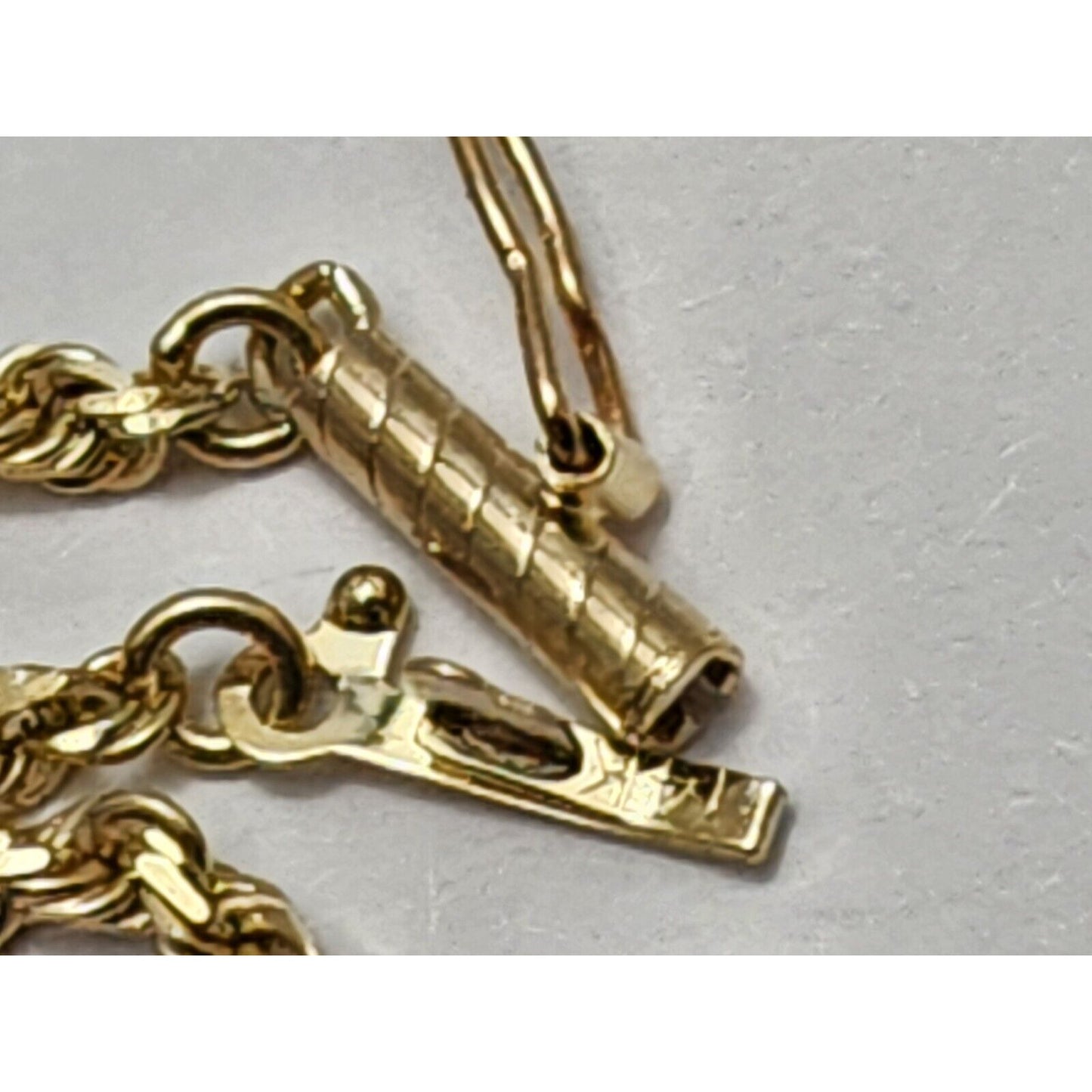 14K Yellow Gold Rope Chain Necklace