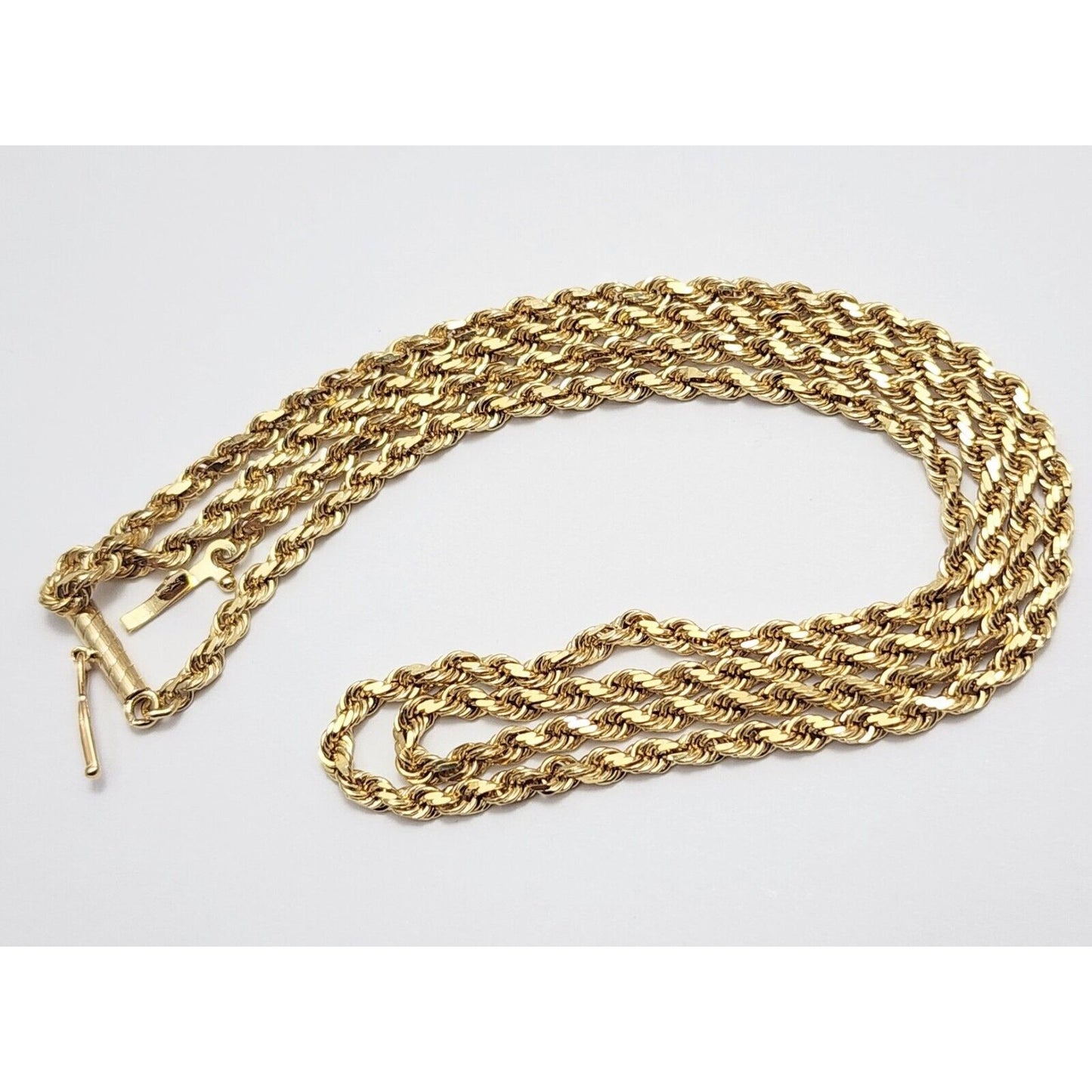 14K Yellow Gold Rope Chain Necklace