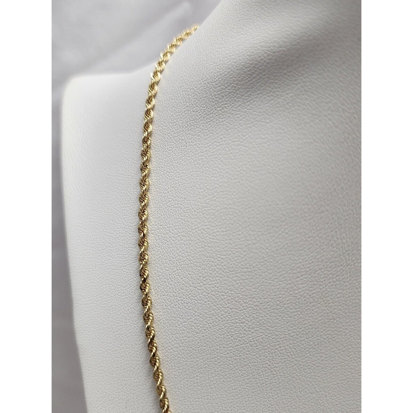 14K Yellow Gold Rope Chain Necklace