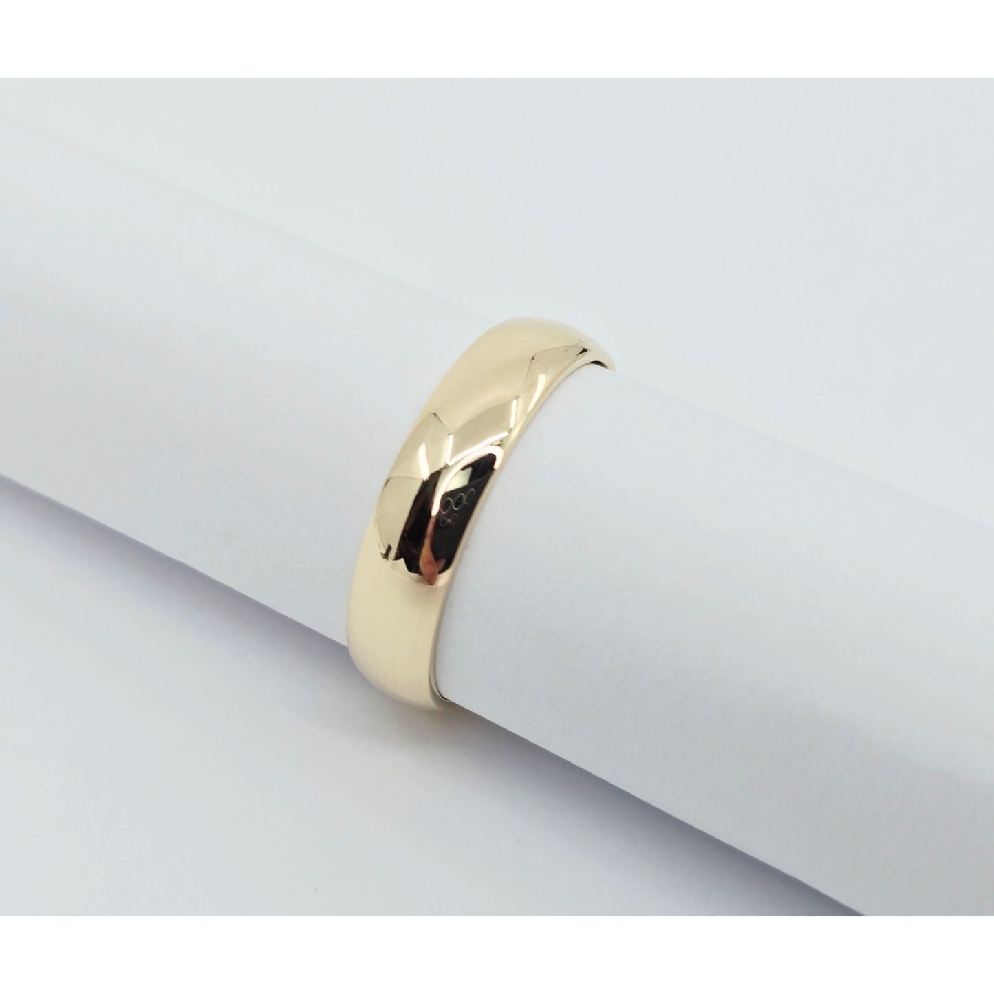 14K Yellow Gold Polished Wedding Band Ring