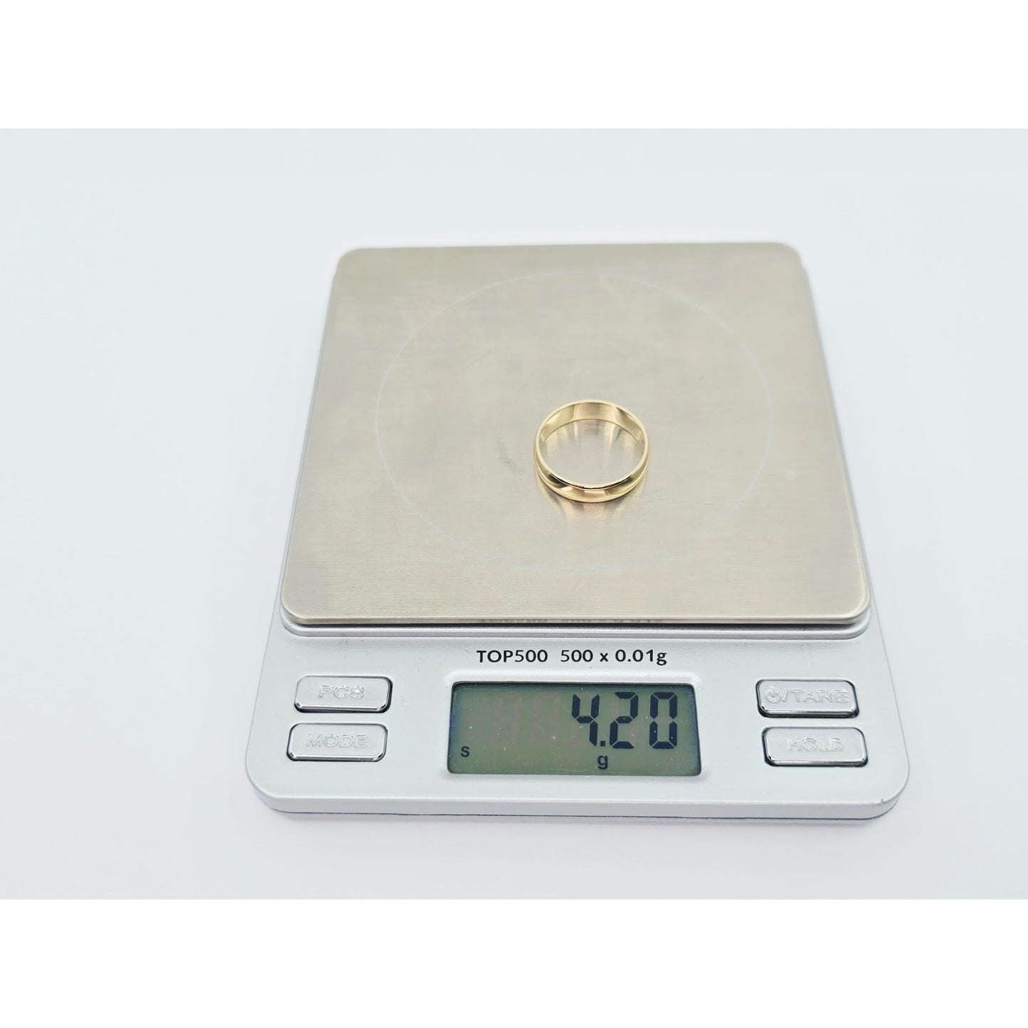 14K Yellow Gold Polished Wedding Band Ring