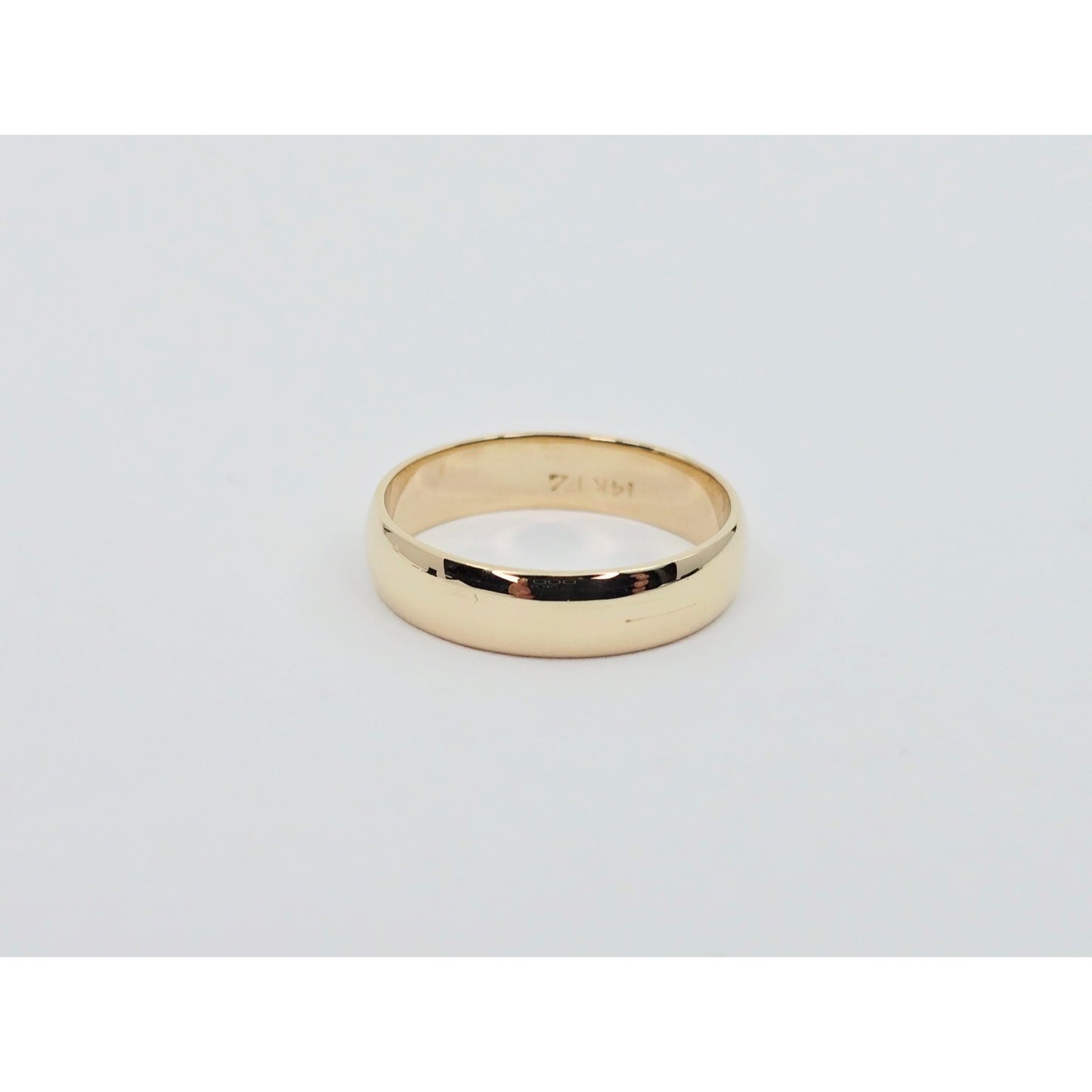 14K Yellow Gold Polished Wedding Band Ring