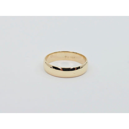 14K Yellow Gold Polished Wedding Band Ring