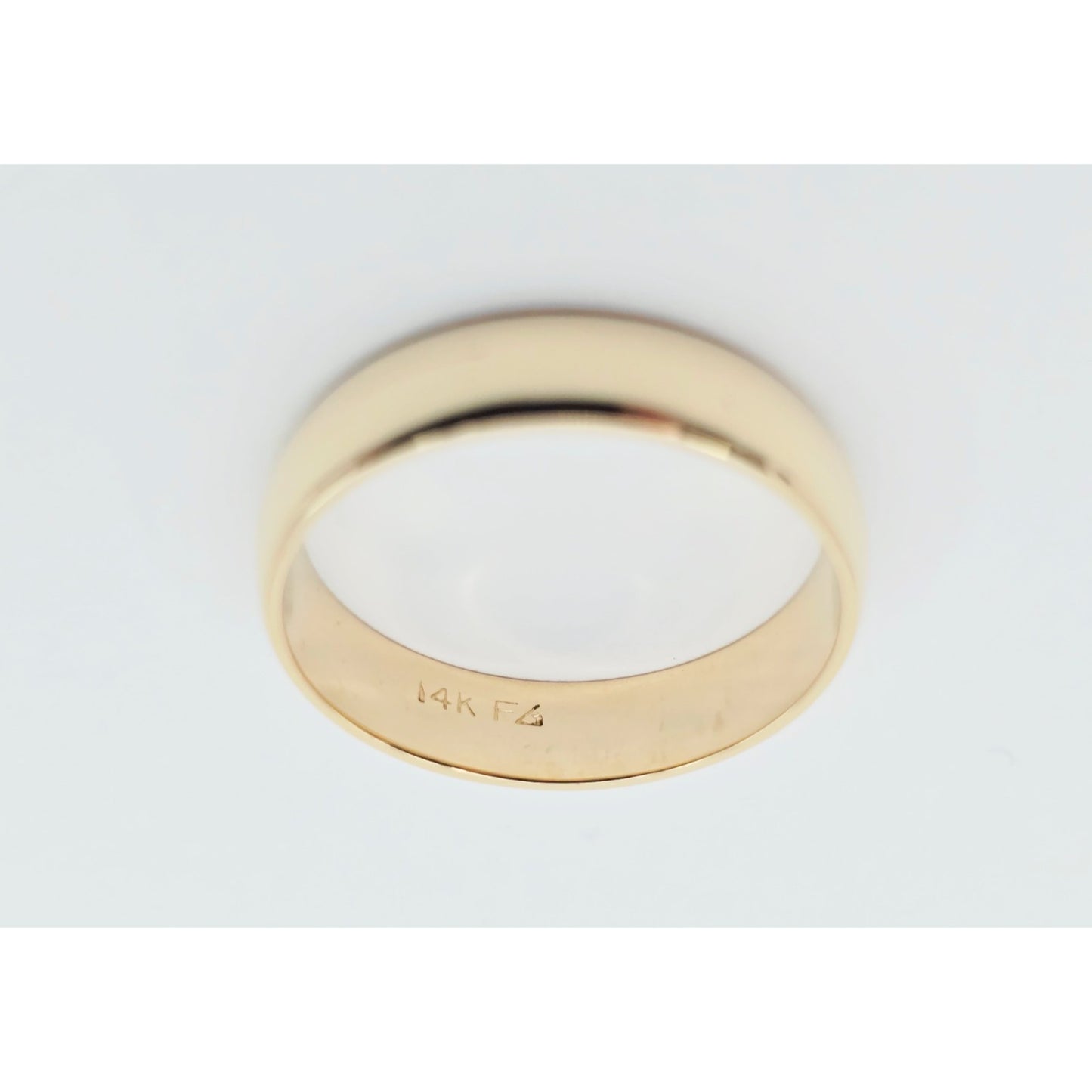 14K Yellow Gold Polished Wedding Band Ring