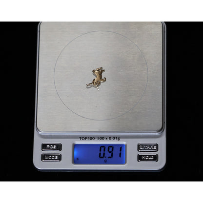 Tiny 14K Yellow Gold Diamond Cut Unicorn Horse Charm Pendant