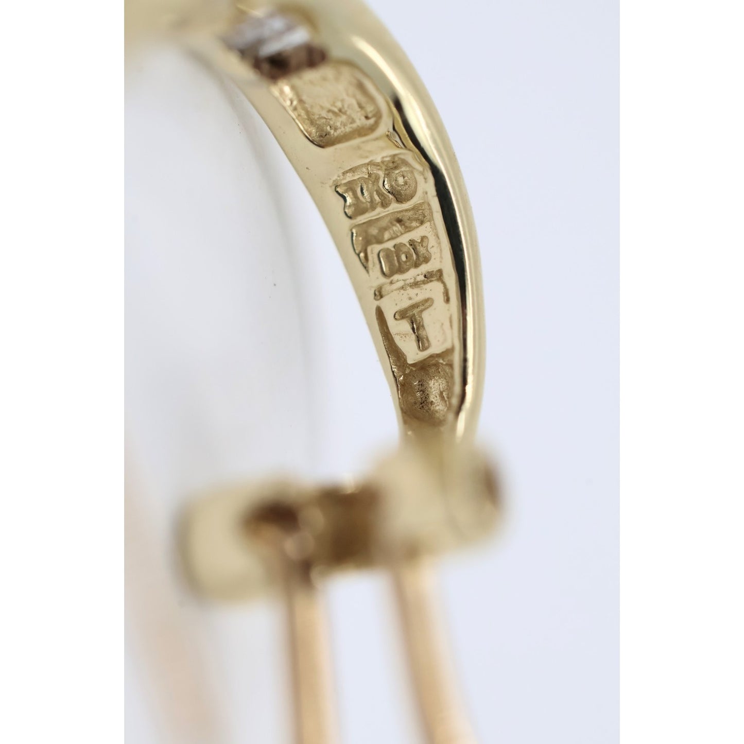 10K Yellow Gold Baguette Diamond French Clip Earrings