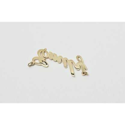 14K Yellow Gold Name Initial " Emily " Charm Pendant