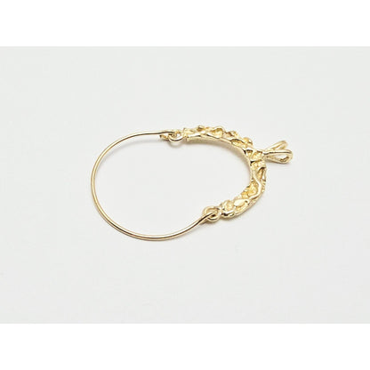 14K Yellow Gold Charm Holder Charm Pendant