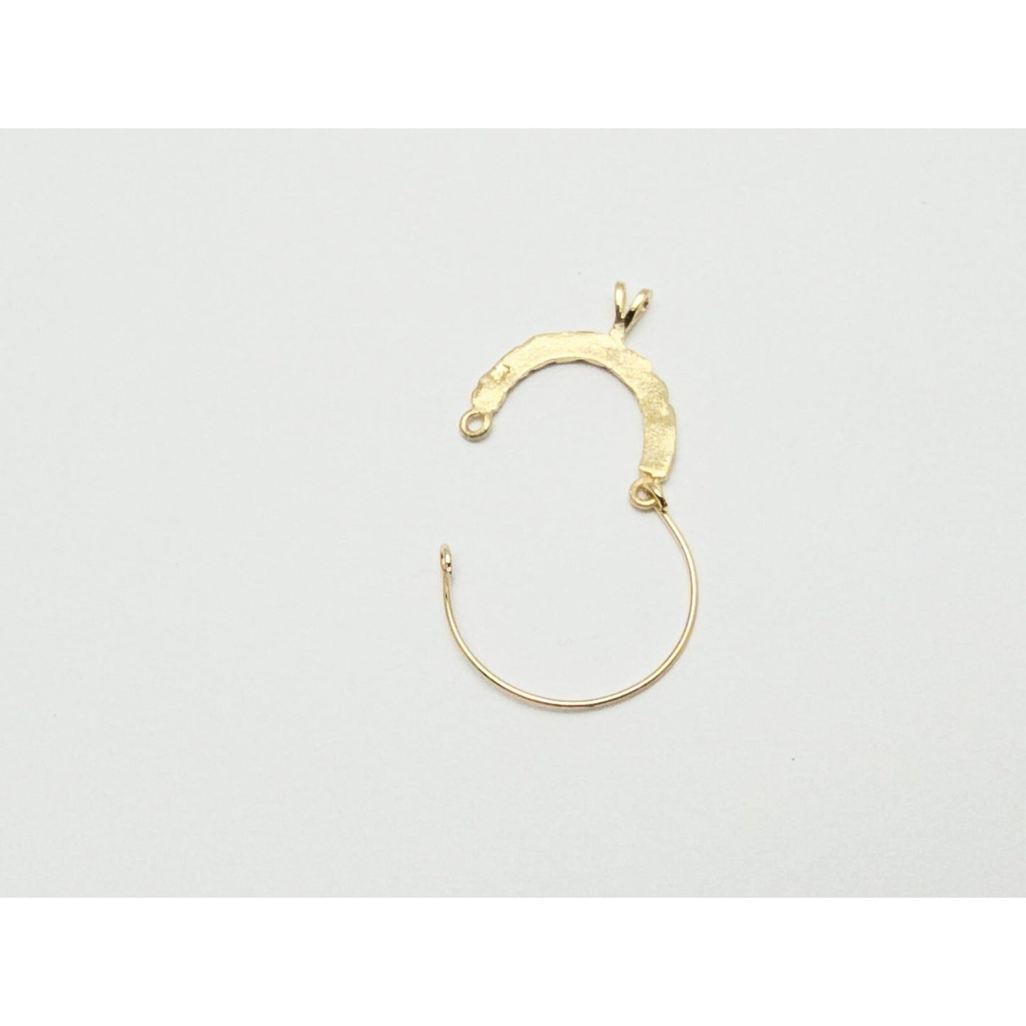 14K Yellow Gold Charm Holder Charm Pendant