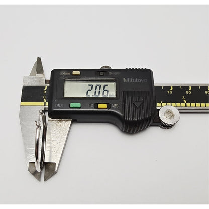 Medium Sized 14K White Gold Hinged Hoop Earrings