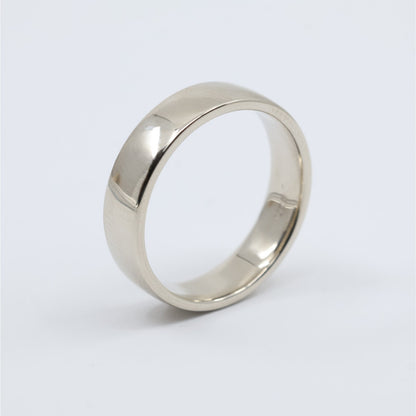 14K White Gold Polished Wedding Band Ring