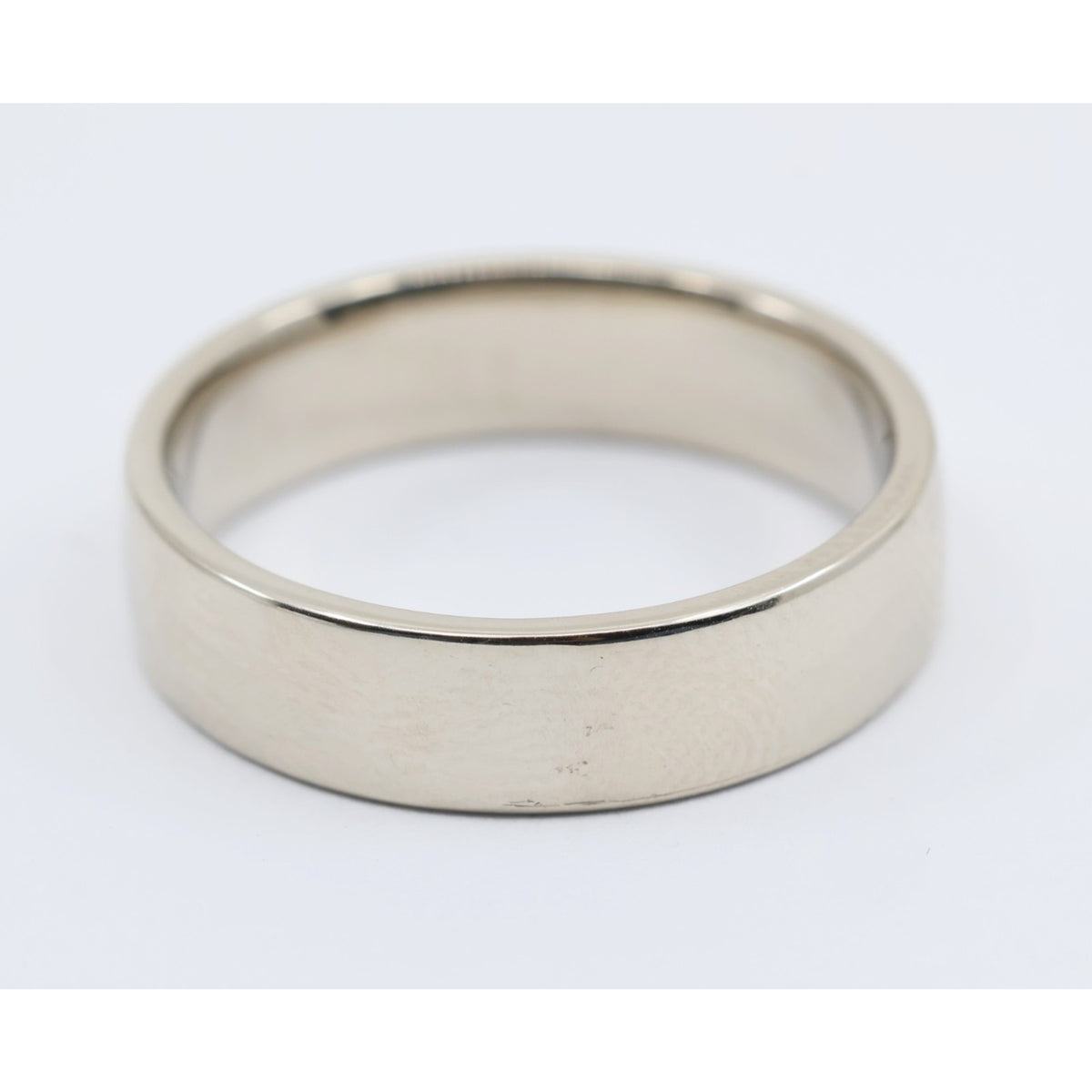 14K White Gold Polished Wedding Band Ring