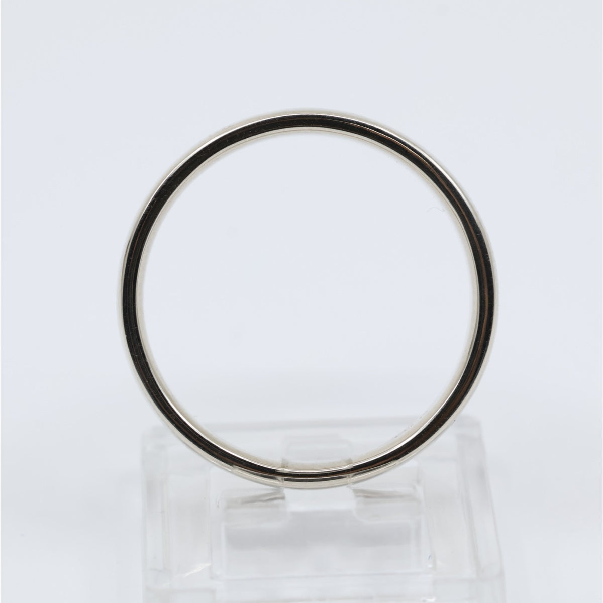 14K White Gold Polished Wedding Band Ring