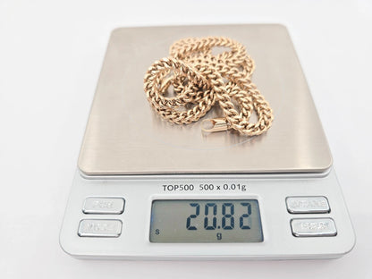 10K Yellow Gold Franco Link Chain Necklace