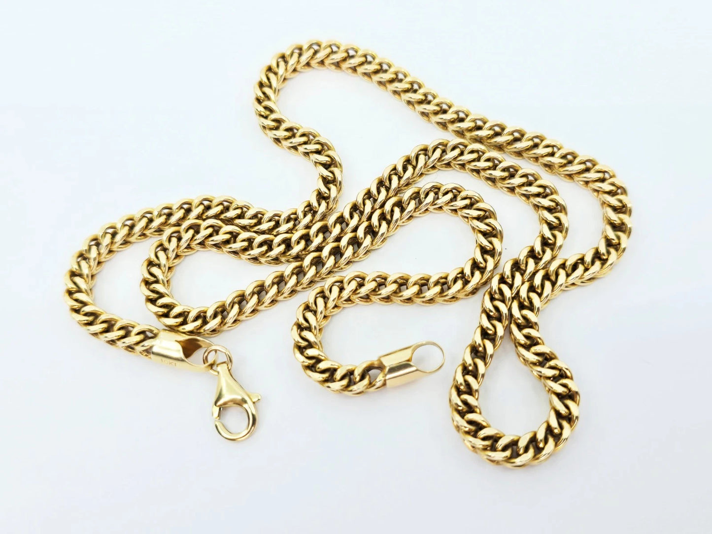 10K Yellow Gold Franco Link Chain Necklace