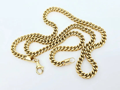 10K Yellow Gold Franco Link Chain Necklace