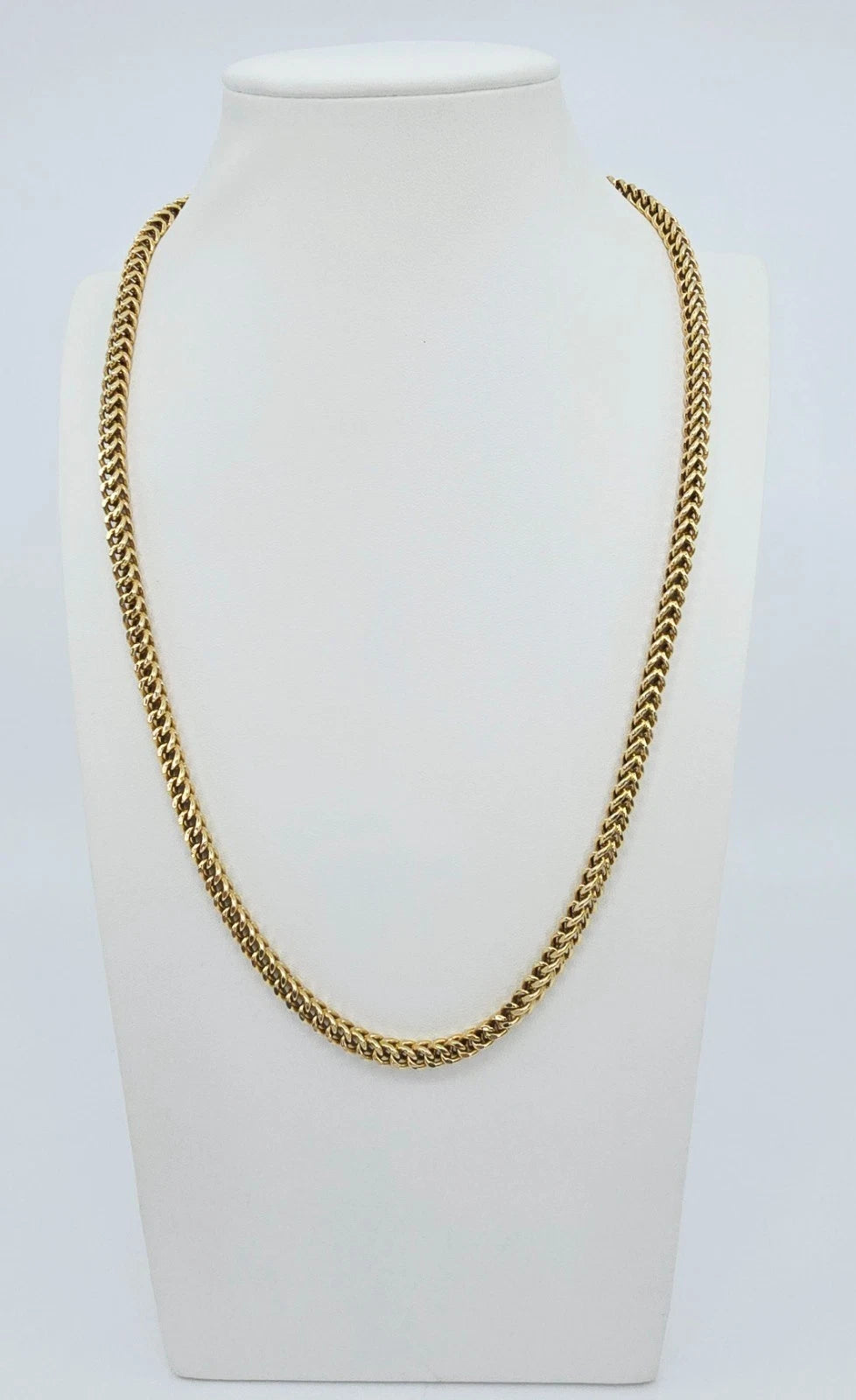 10K Yellow Gold Franco Link Chain Necklace