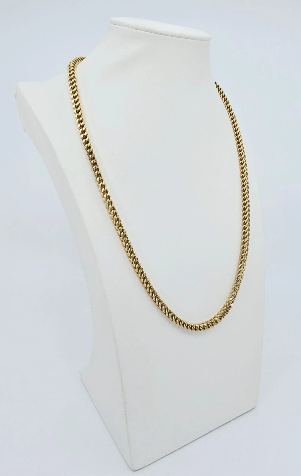 10K Yellow Gold Franco Link Chain Necklace
