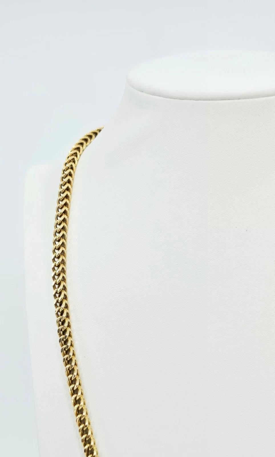 10K Yellow Gold Franco Link Chain Necklace