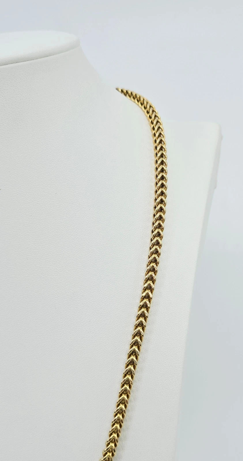 10K Yellow Gold Franco Link Chain Necklace