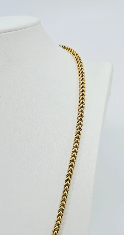 10K Yellow Gold Franco Link Chain Necklace