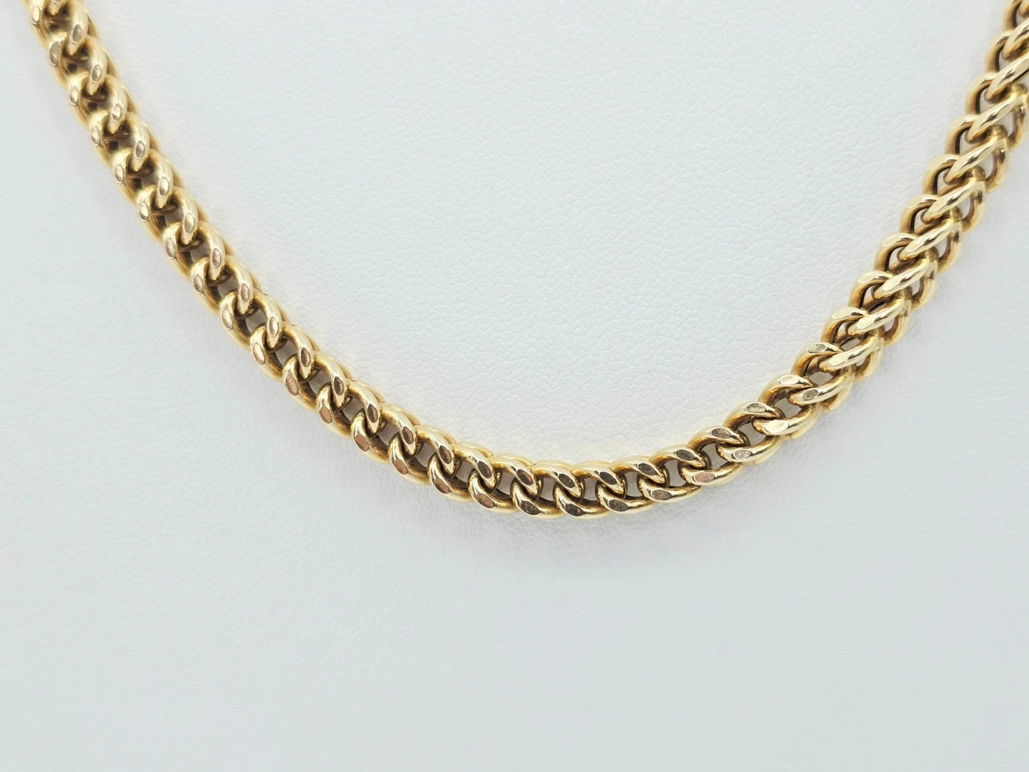 10K Yellow Gold Franco Link Chain Necklace