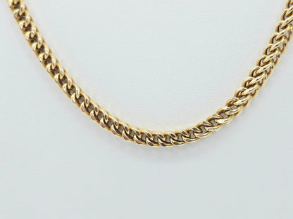 10K Yellow Gold Franco Link Chain Necklace