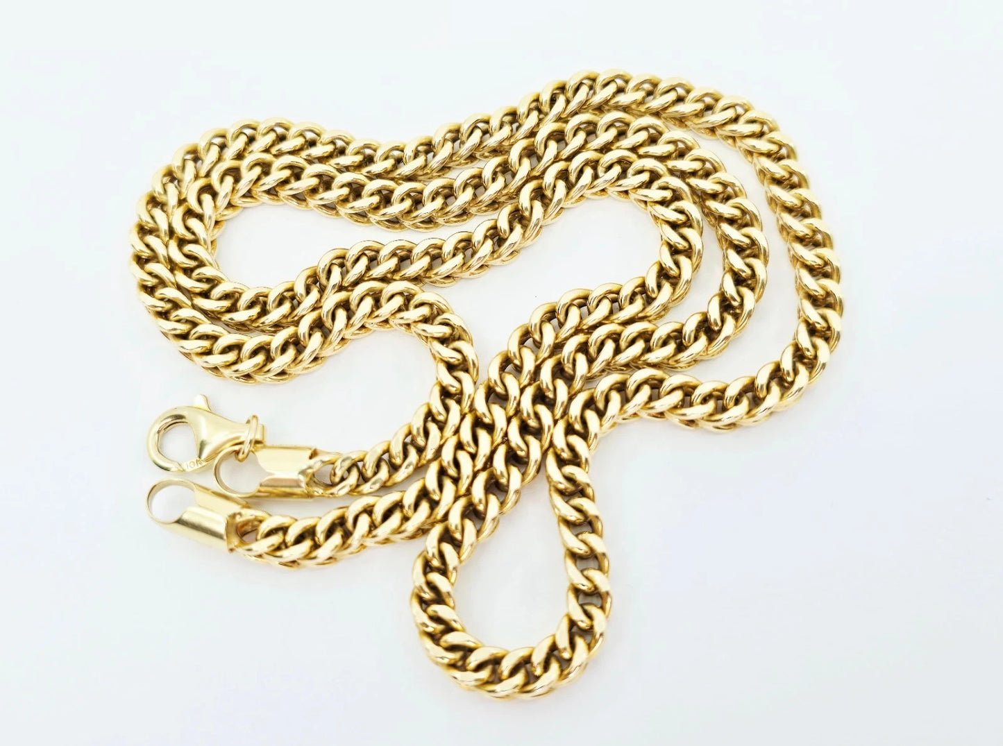 10K Yellow Gold Franco Link Chain Necklace