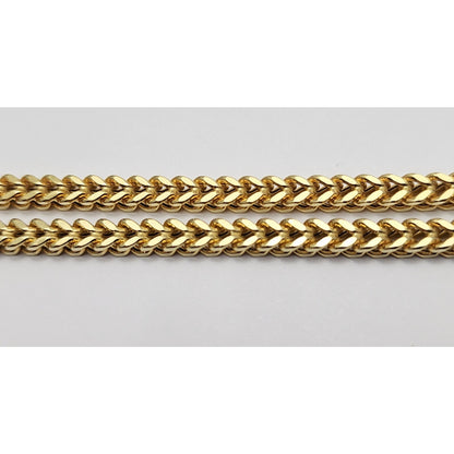 10K Yellow Gold Franco Link Chain Necklace