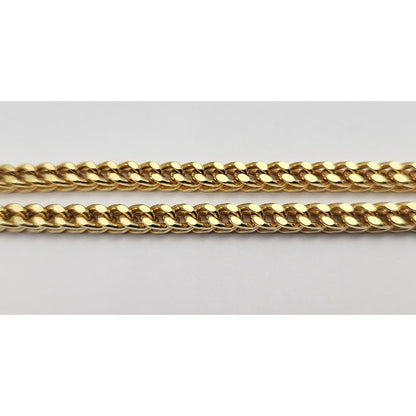 10K Yellow Gold Franco Link Chain Necklace