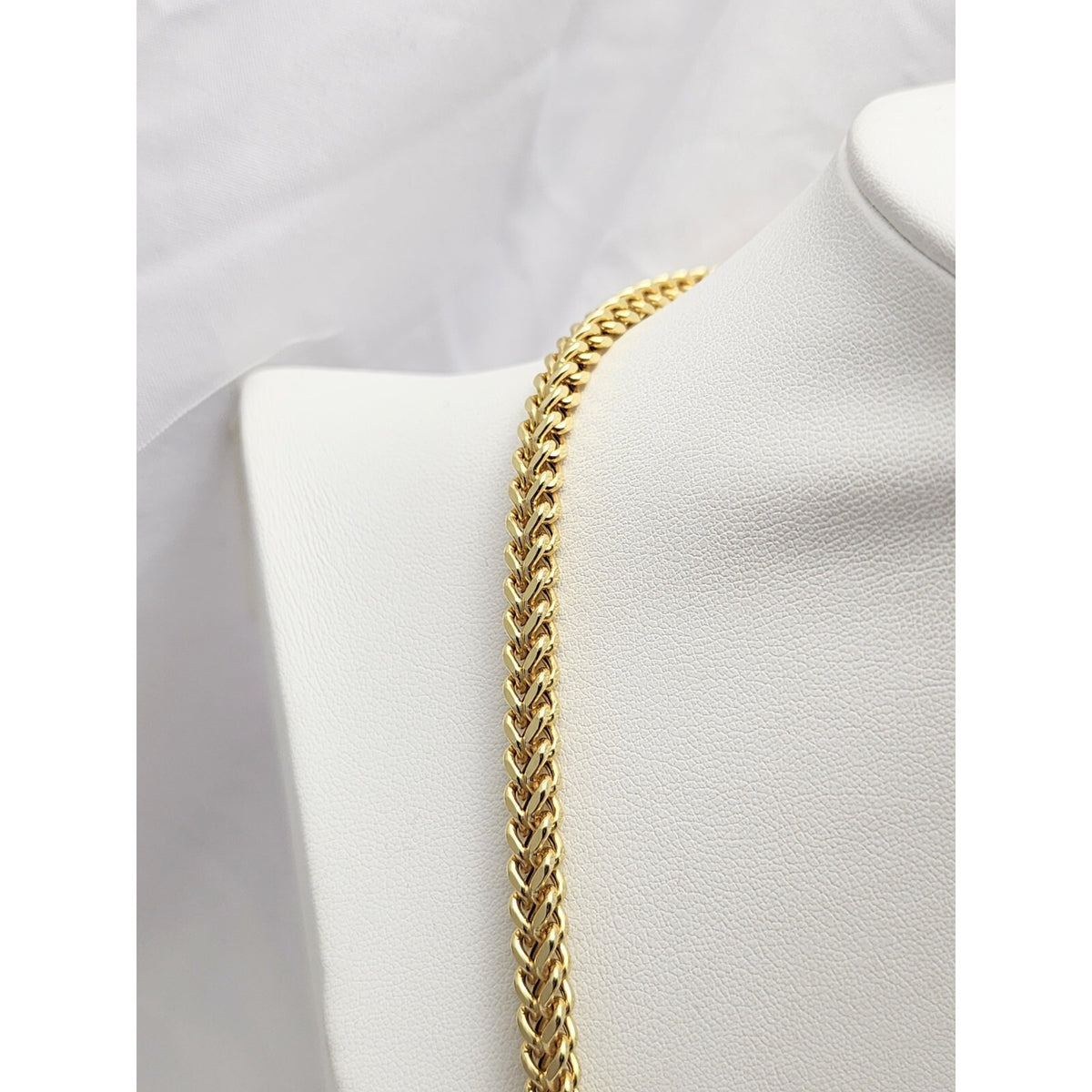 10K Yellow Gold Franco Link Chain Necklace