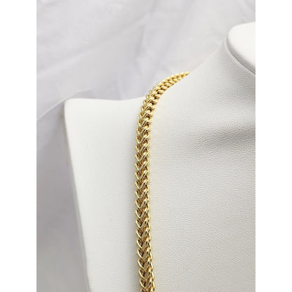 10K Yellow Gold Franco Link Chain Necklace
