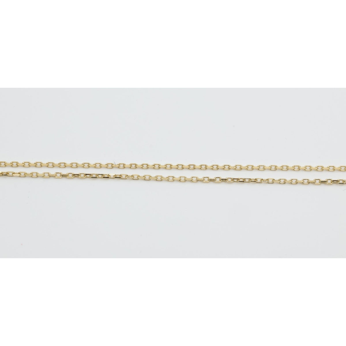 18K Yellow Gold Butterfly Charm Pendant Resizable Cable Link Chain Necklace