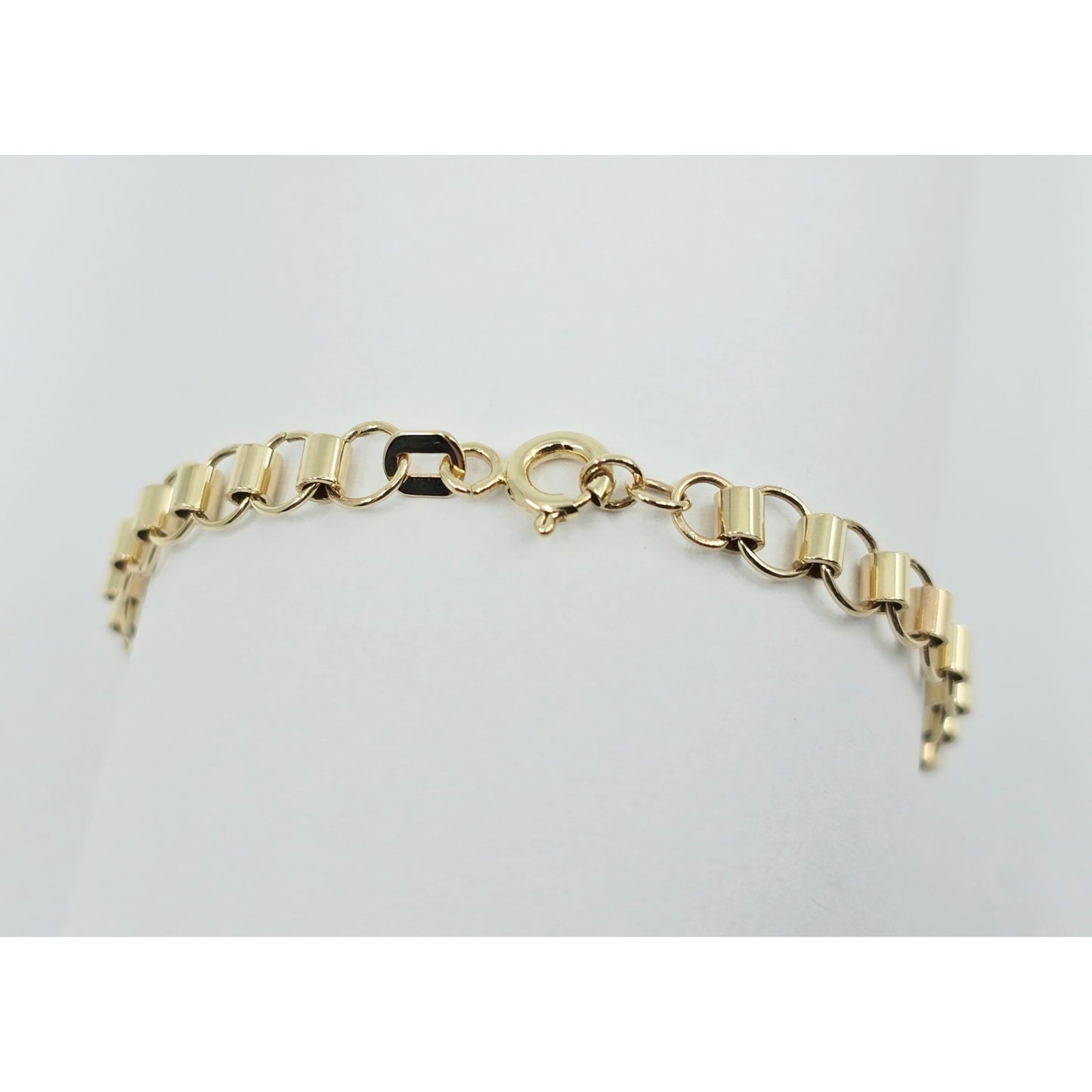 14K Yellow Gold Baby Link ID Bracelet