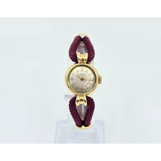 Vintage Patek Philippe 18K Gold Ladies Cocktail Watch Woven Rope Bracelet Swiss