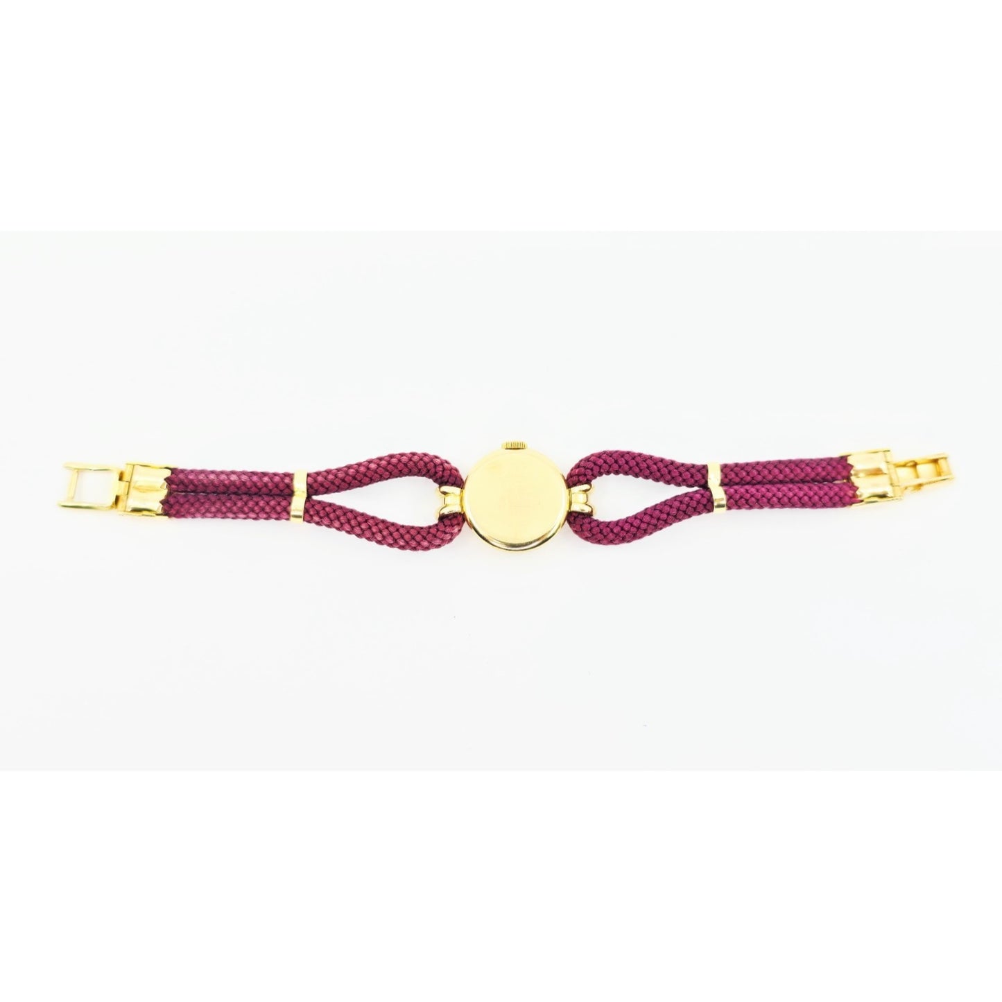 Vintage Patek Philippe 18K Gold Ladies Cocktail Watch Woven Rope Bracelet Swiss