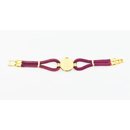 Vintage Patek Philippe 18K Gold Ladies Cocktail Watch Woven Rope Bracelet Swiss