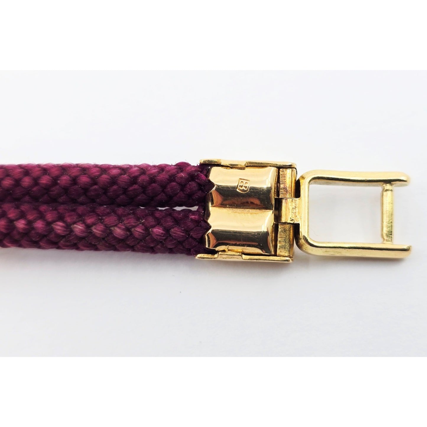 Vintage Patek Philippe 18K Gold Ladies Cocktail Watch Woven Rope Bracelet Swiss
