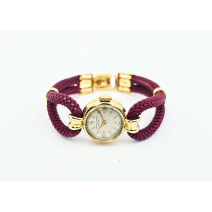 Vintage Patek Philippe 18K Gold Ladies Cocktail Watch Woven Rope Bracelet Swiss