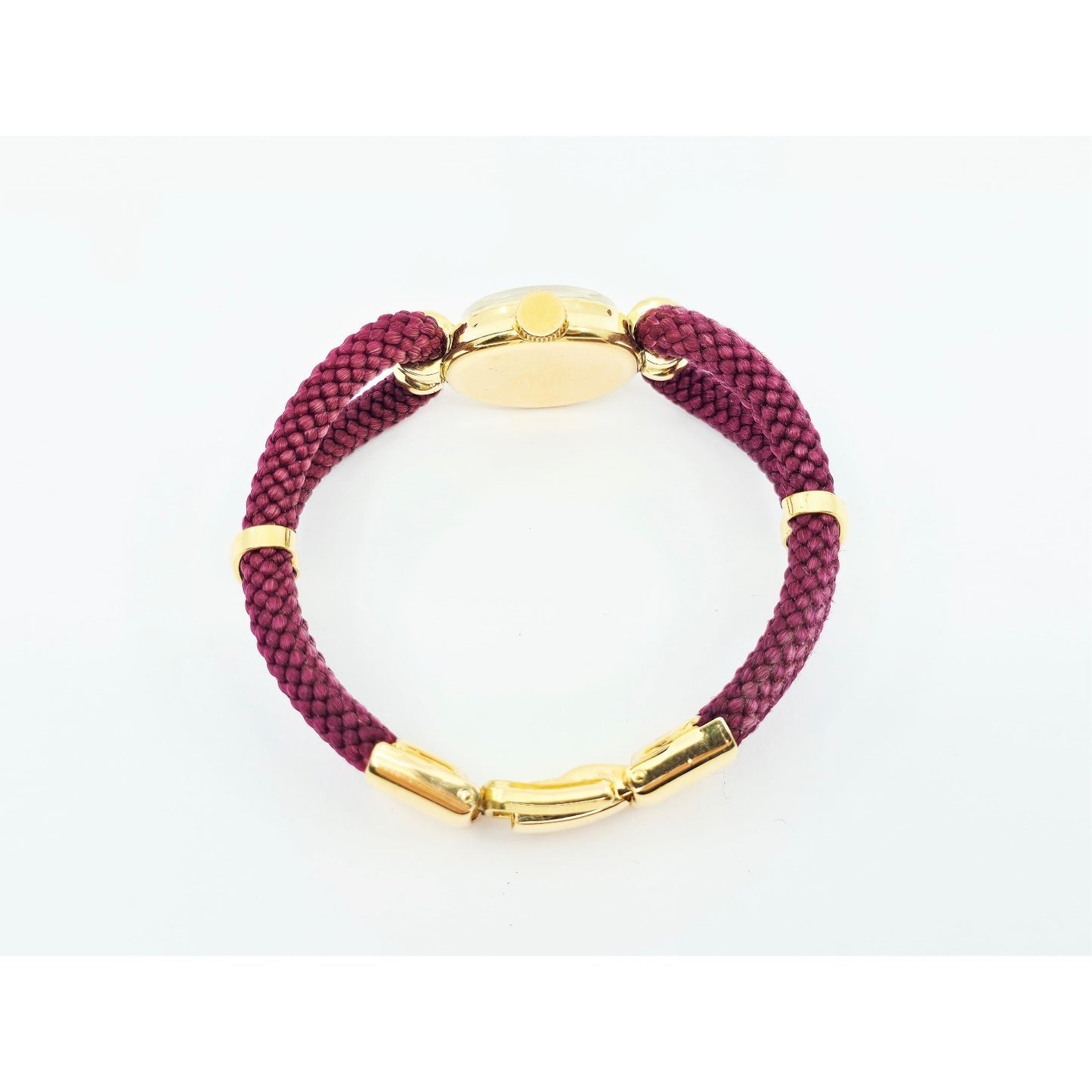 Vintage Patek Philippe 18K Gold Ladies Cocktail Watch Woven Rope Bracelet Swiss
